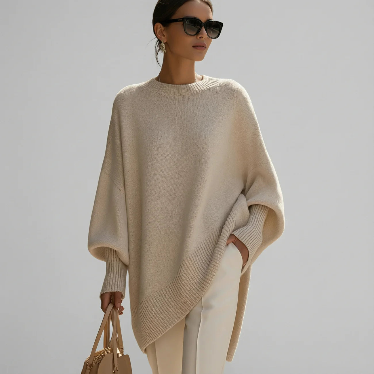 Coral- Suéter overside premium